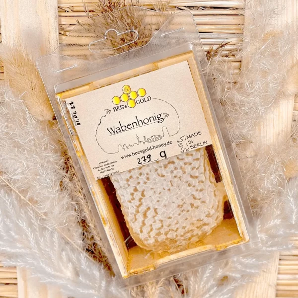 Wabenhonig Rohhonig in Naturbauweise – Stadthonig aus natürlichem Wabenbau der Bienen