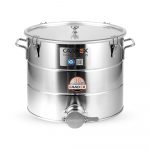 Abfüllkübel 35 kg aus Edelstahl CAADEX