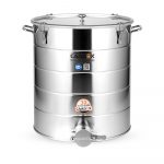 Abfüllkübel 50 kg aus Edelstahl CAADEX
