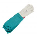 Handschuhe aus Leder grün