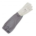 Handschuhe aus Leder grau