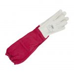 Handschuhe aus Leder rot
