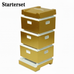 Starterset für Imker Holzbeute Segeberger Beute Bienenbeute Zarge Flachboden Styroporbeute