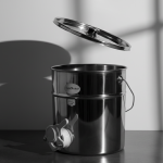 ApiNord® Abfüllkübel 25 kg aus Edelstahl