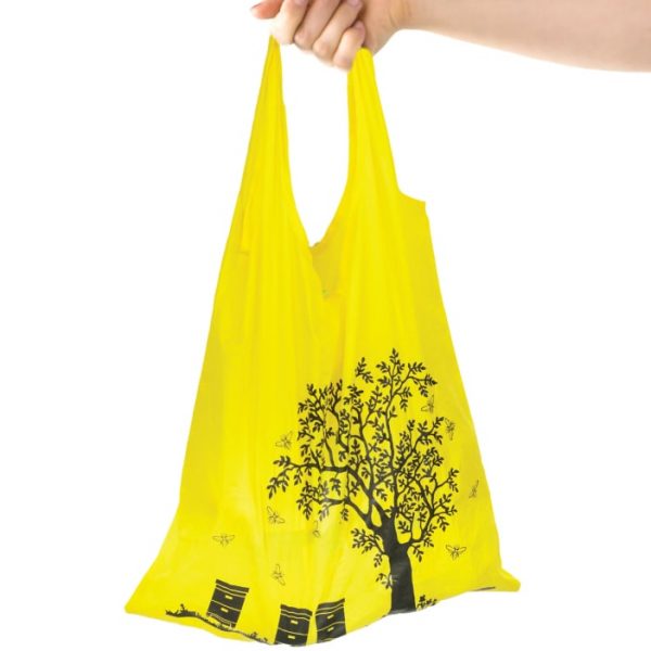 ApiSina® faltbare Einkaufstasche gelb