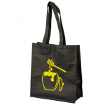 ApiSina® Tragetasche schwarz “Honigtopf”