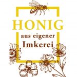 ApiSina® Werbeaufkleber „Biene mit Blumen“