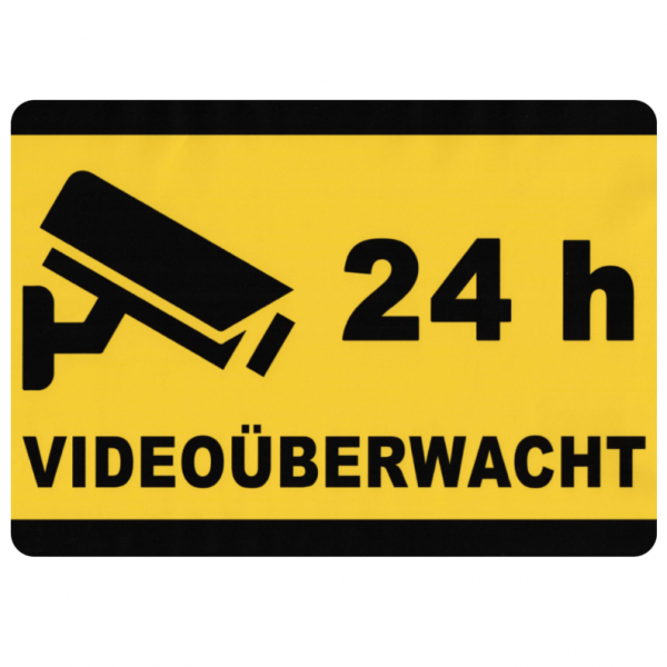 ApiSina® Werbeaufkleber „Videoüberwacht“