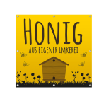 ApiSina® Werbebanner „Bienenhaus“ 100 cm