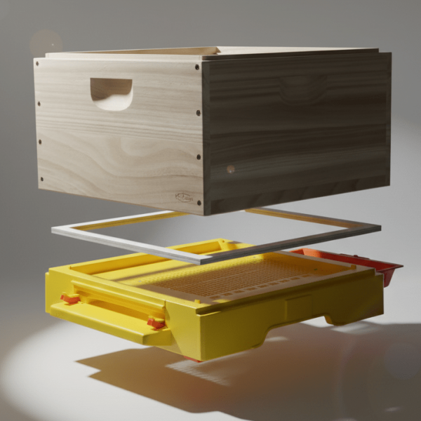 11er Normalmaß Beute Pollenboden mit Holzadapter