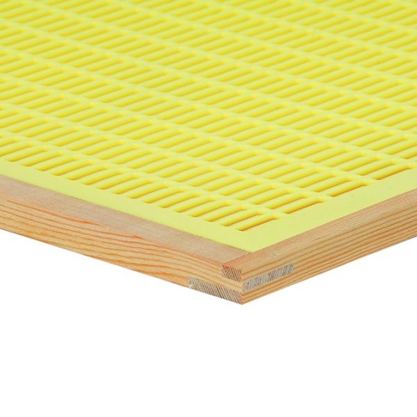 12er Dadant Kunststoff Rundgitter im Holzrahmen