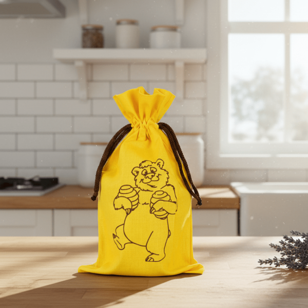 ApiSina® Honigglasbeutel gelb „Bär“