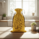 ApiSina® Honigglasbeutel gelb „Hexagon“