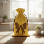 ApiSina® Honigglasbeutel gelb „Schleife“