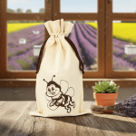 ApiSina® Honigglasbeutel natur „Biene“