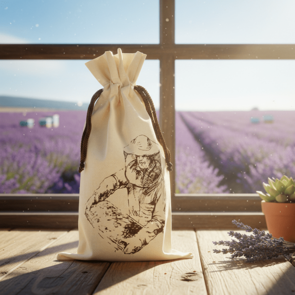 ApiSina® Honigglasbeutel natur „Imker“