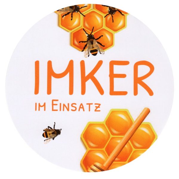 ApiSina® Imker im Einsatz-Aufkleber "Wabentanz"