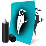 ApiSina® Mal/Sprüh-Schablone "Woodpecker"