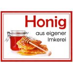 ApiSina® PVC-Schild „Honig rot“