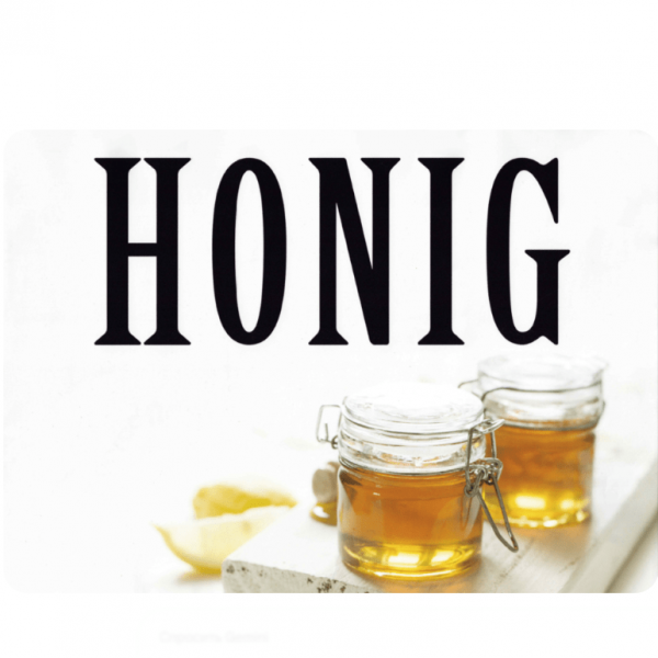 ApiSina® PVC-Schild „Honig weiß“