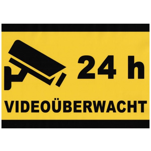 ApiSina® Werbeaufkleber „Videoüberwacht“