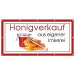 ApiSina® Werbebanner „Honig rot“ 200 cm