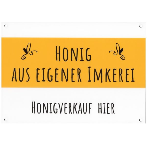 Bieno®Design Werbeschild "Honigverkauf"