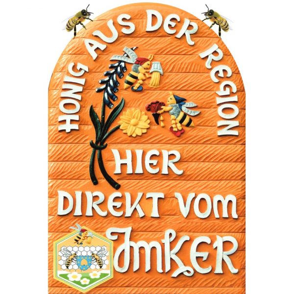 Honig-Werbeplakat "Bienenkorb"