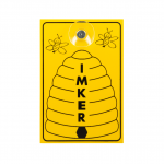 Saugnapfschild mit Bienenkorb Imker