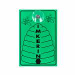 Saugnapfschild mit Bienenkorb Imkerin