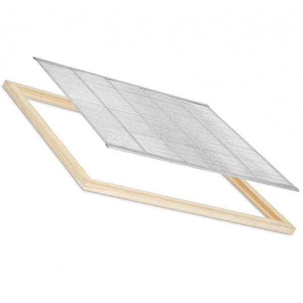 Absperrgitter 12er DNM verzinkt im Holzrahmen