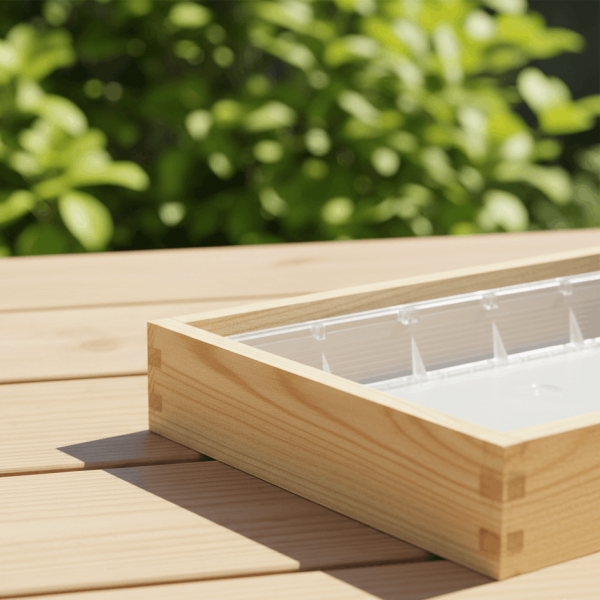 Liebig Kunststoff Futterzarge im Holzrahmen