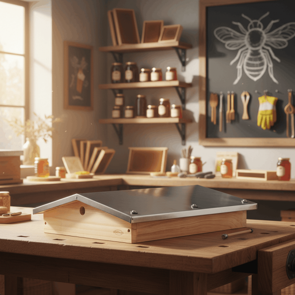 Liebig Satteldach mit Edelstahlbeschlag