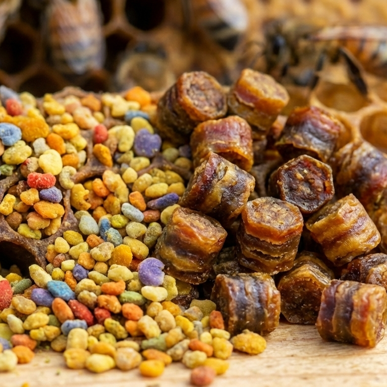 Blütenpollen und Perga