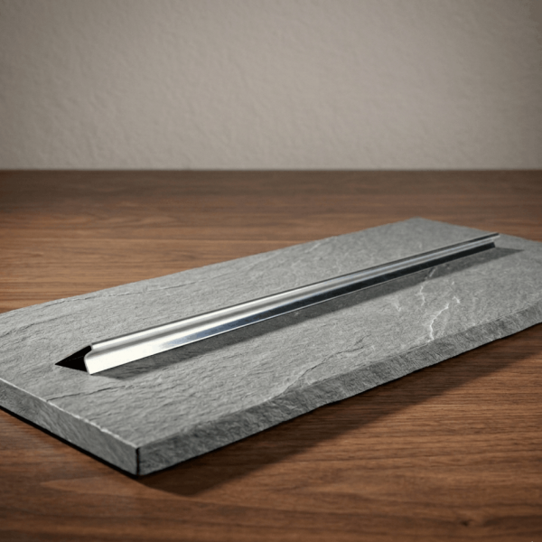 Klebeschiene 40 cm Edelstahl