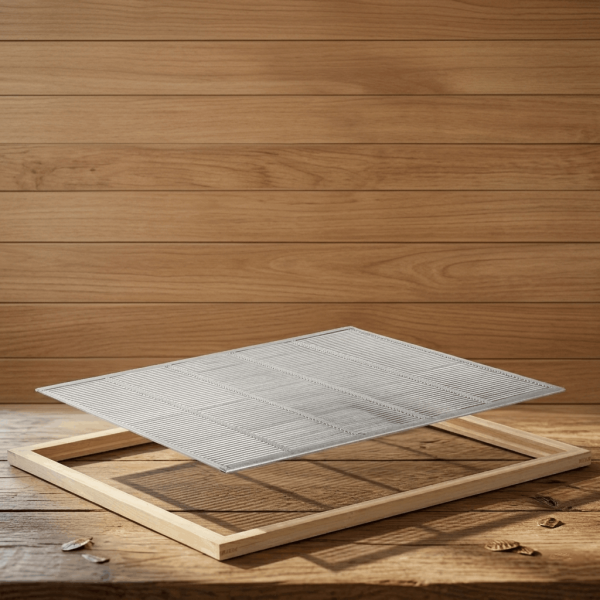 Liebig Absperrgitter verzinkt im Holzrahmen