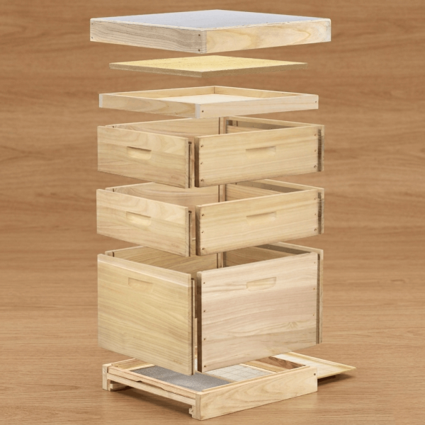 12er Dadant Blatt Holzbeute in Teilen