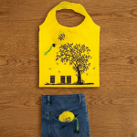 ApiSina® faltbare Einkaufstasche gelb