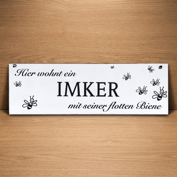 Dekoschild "Flotte Biene"