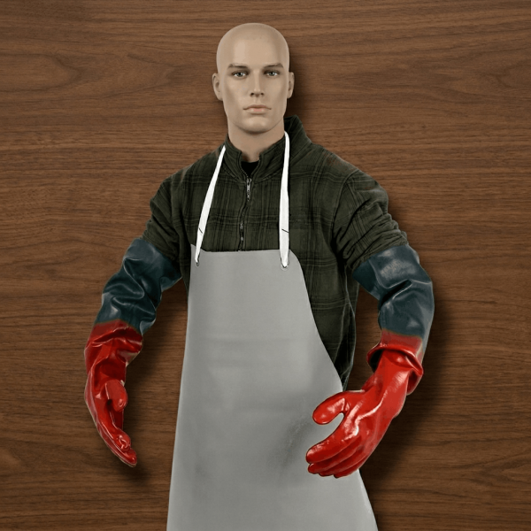 Herren Säurehandschuhe mit Gummizug
