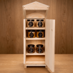 Honig-Verkaufsbude und Minibar
