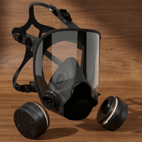 Vollgesichtsmaske, mit 2 Filtern