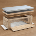 Dadant US Einraumbeute City Box mit Fenster