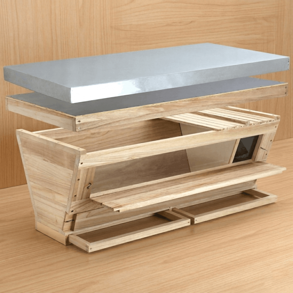 Top Bar Hive mit Fenster
