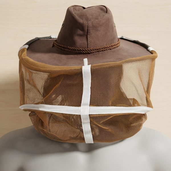 ApiTek® Cowboyhut-Schleier-Kombination