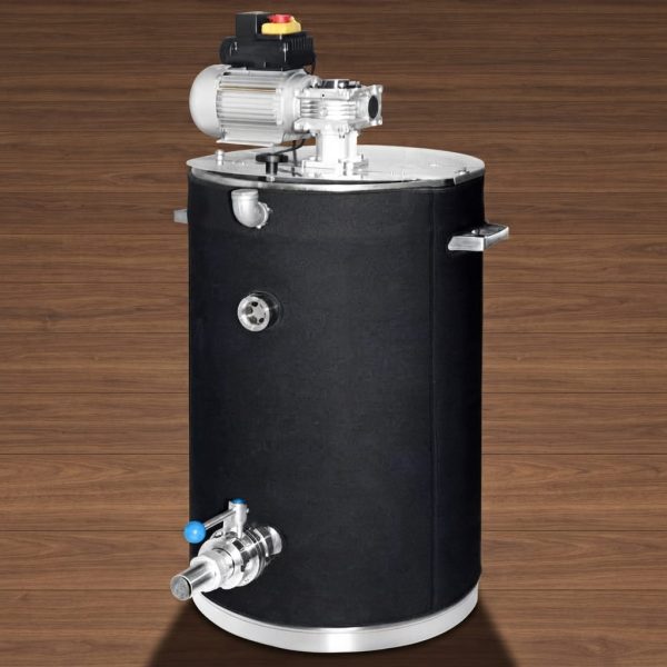 SIPA® Rührmaschine 100 kg doppelwandig mit Heizung und Scheibenventil