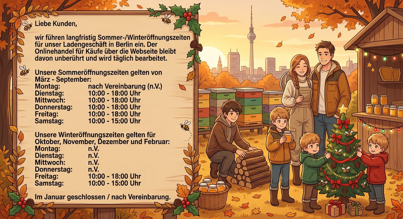 Winteröffnungszeiten