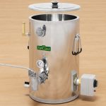 ApiCera® Abfüller 35 kg aus Edelstahl mit Heizung und Hebelquetschhahn