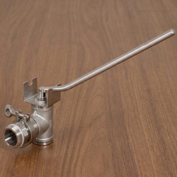 ApiTek® Hebelquetschhahn mit 1,5“ Gewinde-Adapter