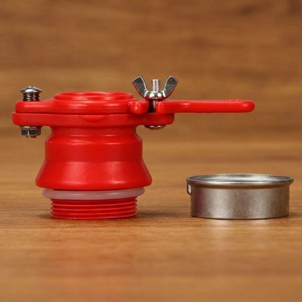 Imgut® Plastik-Quetschhahn rot